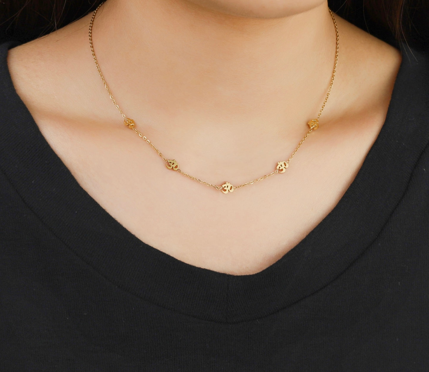 Dainty Om Necklace