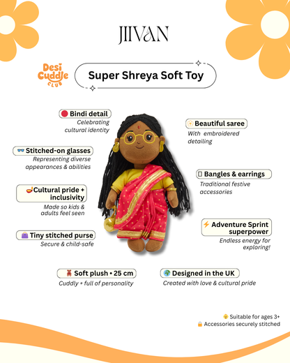 Desi Cuddle Club - Super Shreya Soft Toy