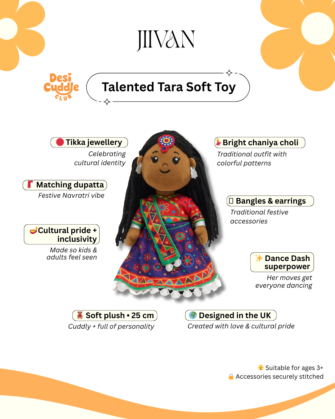 Desi Cuddle Club - Talented Tara Soft Toy