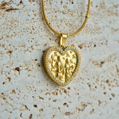 Shiv Parvati Heart Necklace