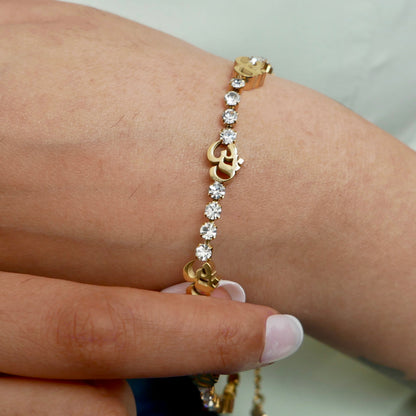 Om Tennis Bracelet