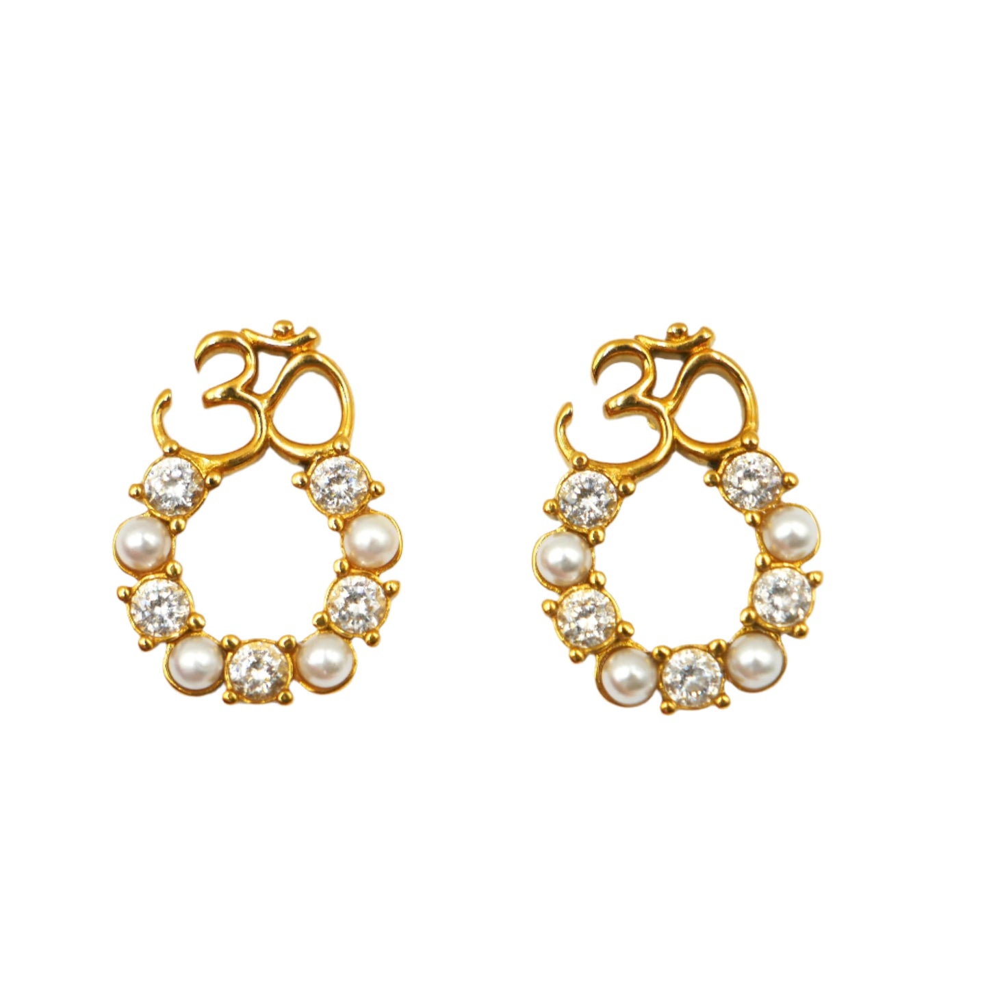 Om earrings 