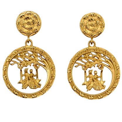 Radha Krishna Swing Earrings