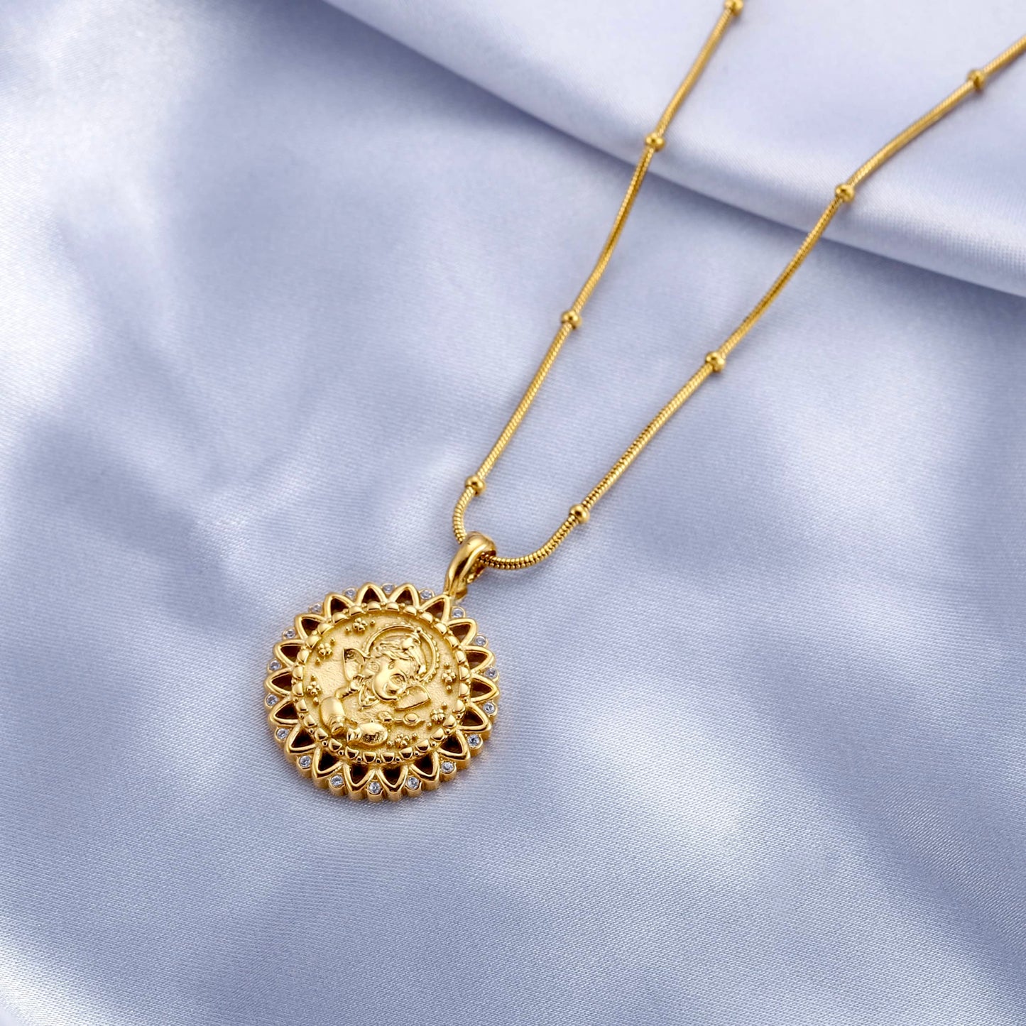 gold ganesha necklace