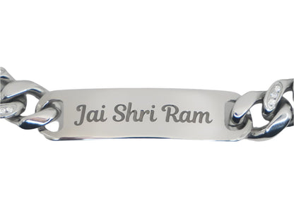 jai shri ram bracelet closeup
