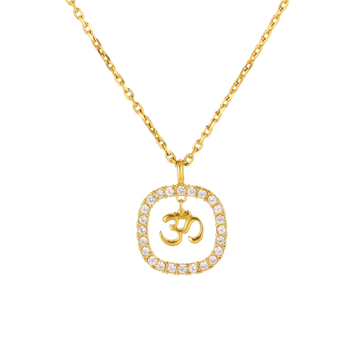 om diamond pendant