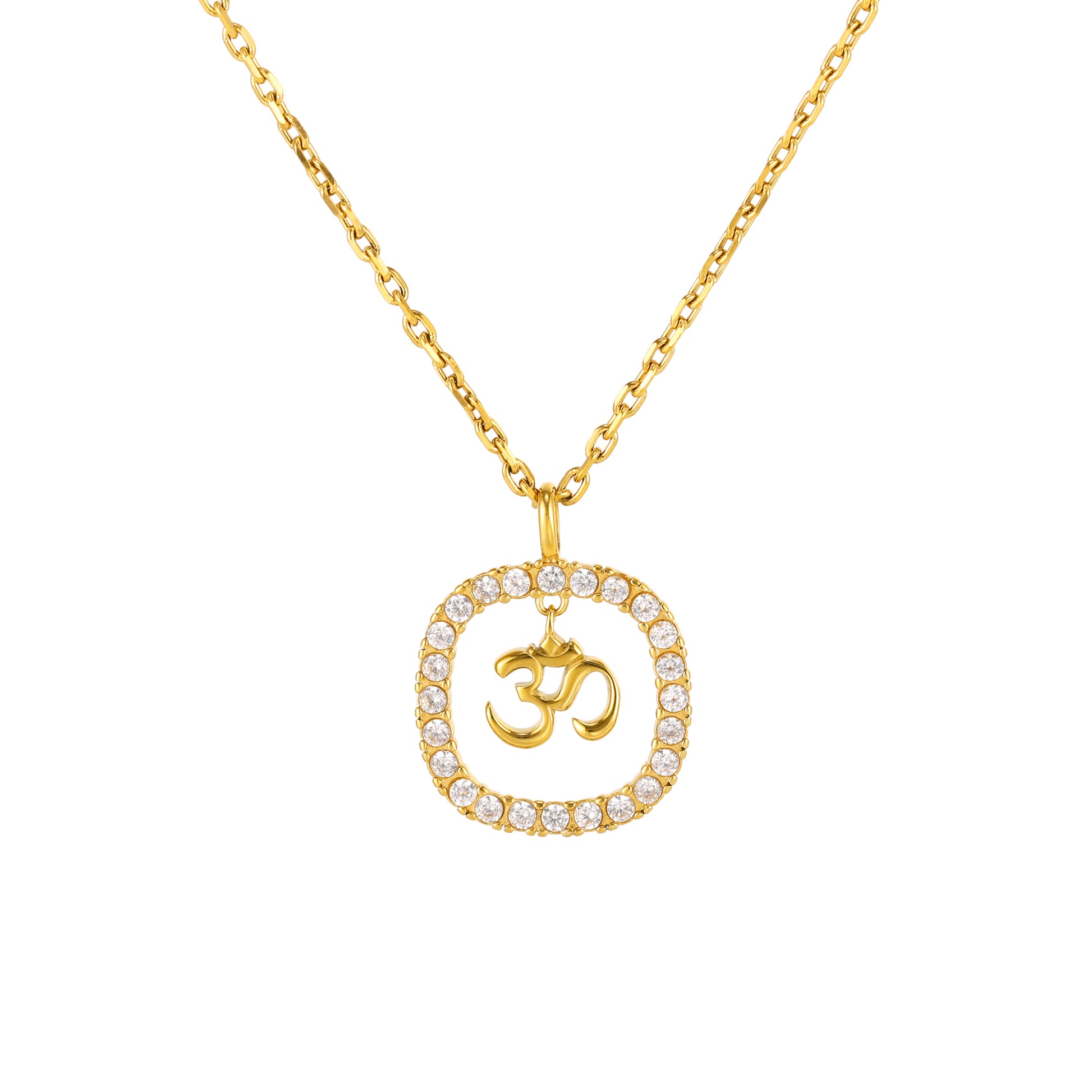 om diamond pendant