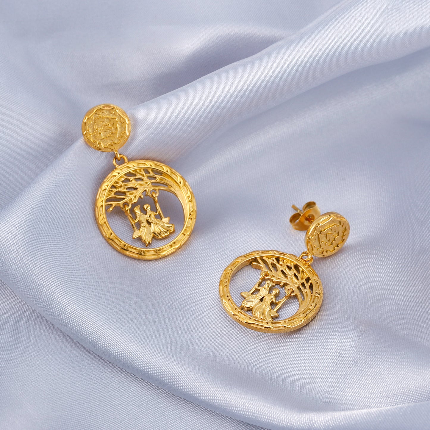 radha krishna earrings